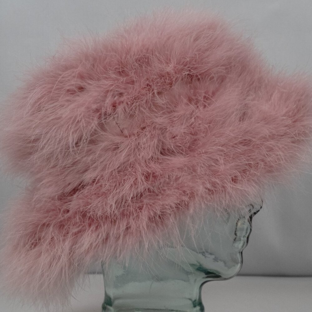 The Goldie Feathered Bucket Hat - Picture 7 of 7